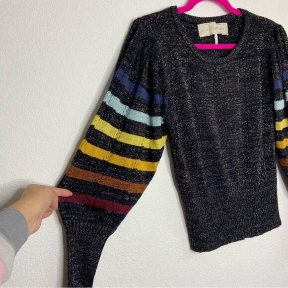 Jen’s Pirate Booty Luciana Metallic Sweater Size M/L - Picture 6 of 7